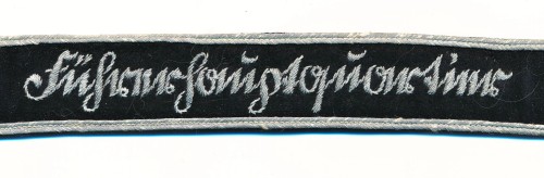 SOLD - Führerhauptquartier Cuff Title in Bullion