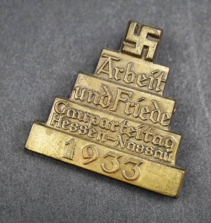 SOLD - Gauparteitag Hessen Nassau 1933 Tinnie - Image 3