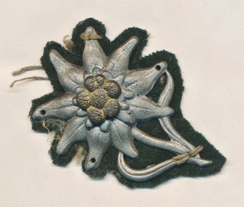 SOLD - Gebirgsjäger cap Edelweiss