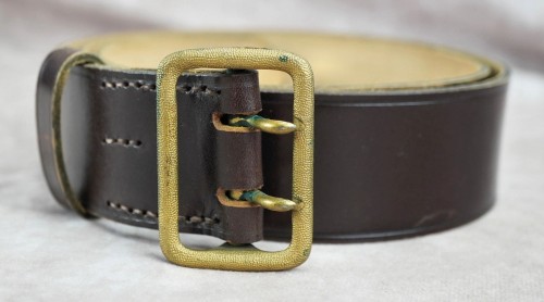 SOLD - Gold Double Claw Officer's Belt & Buckle