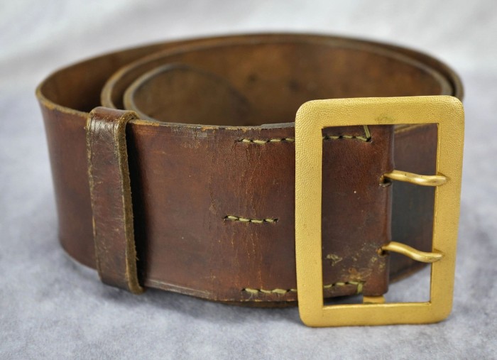 SOLD - Gold Double Claw Officer's Belt & Buckle