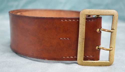 SOLD - Gold Double Claw Officer's Belt & Buckle