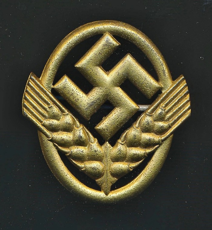 SOLD - Gold RADwJ Leader Cap Insignia