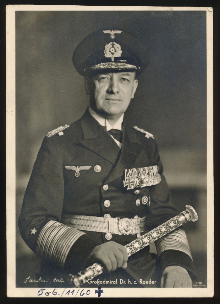 SOLD - Großadmiral Erich Raeder Postcard