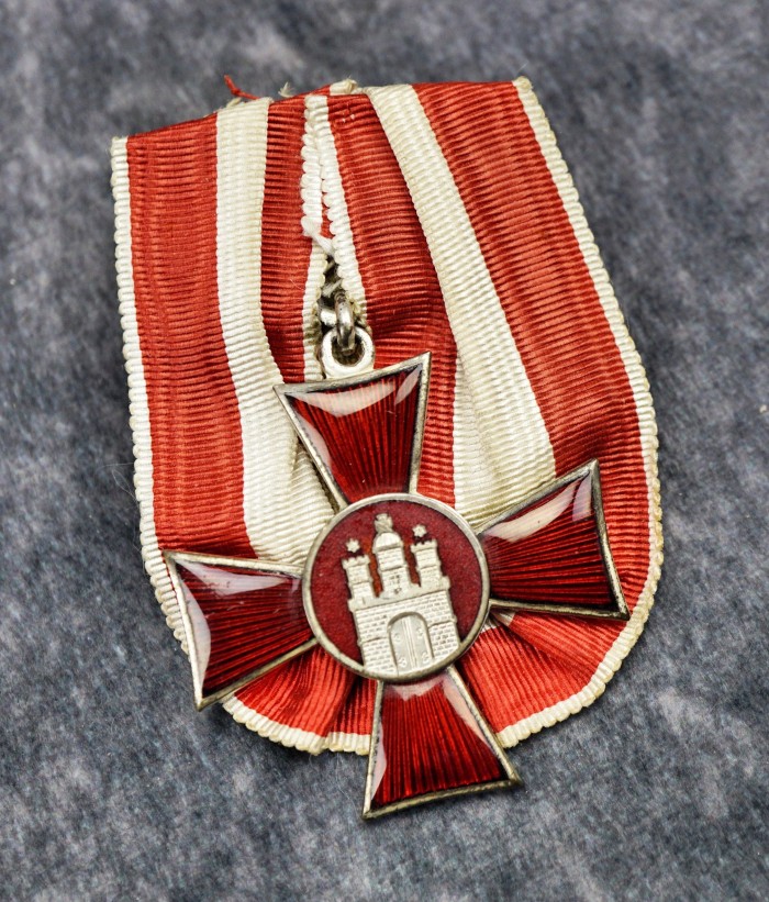 SOLD - Hanseatic Cross w/ Parade Style Ribbon