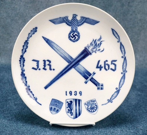 SOLD - Heer Infantry Regiment 465 Meissen Plate