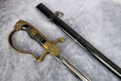 SOLD - Heer Officer Panther Head Sword by Eickhorn