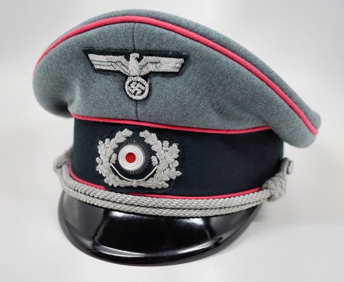 SOLD - Heer Panzer Officer Visor Cap by Clemens Wagner