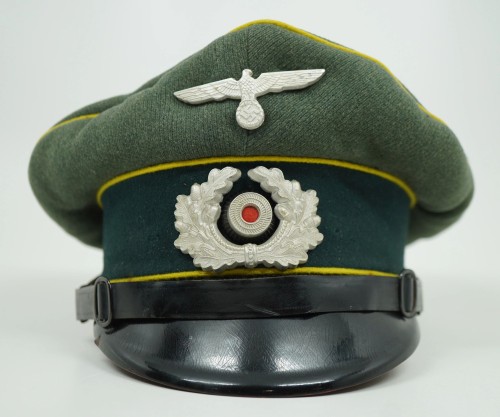 SOLD - Heer Signals EM/NCO Visor Cap