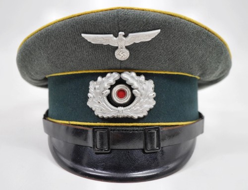 SOLD - Heer Signals EM/NCO Visor Cap