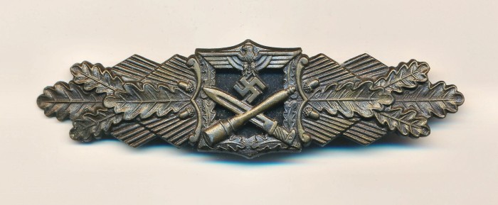 SOLD - Heer/Waffen-SS Close Combat Clasp in bronze by JFS