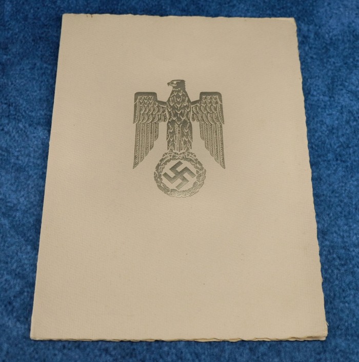 SOLD - Hermann Göring Signed Luftwaffe Promotion Document