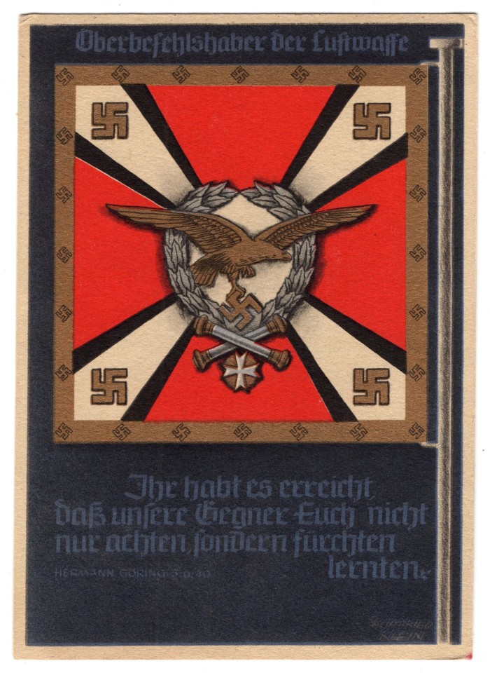 SOLD - Hermann Göring Standarte Postcard