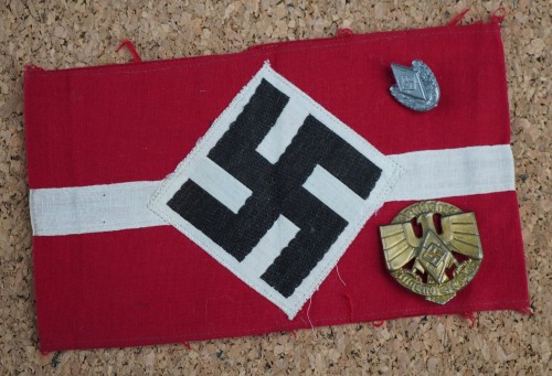 SOLD - Hitler Youth Armband w/ Tinnies