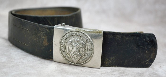 SOLD - Hitler Youth Belt & Buckle in Nickel