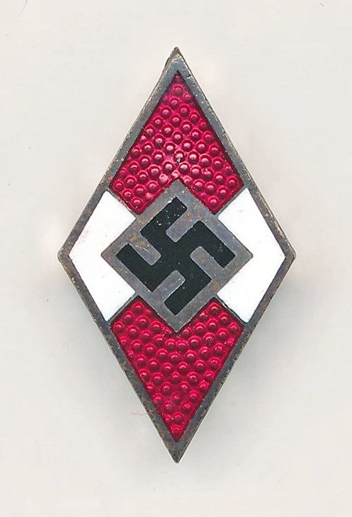 SOLD - Hitler Youth Cap Enamel