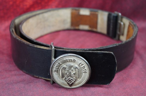 SOLD - Hitler Youth Leader Belt & Buckle