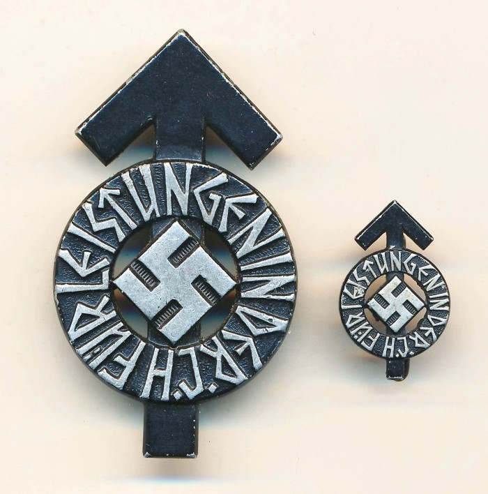 SOLD - Hitler Youth Proficiency Badge Set in Black