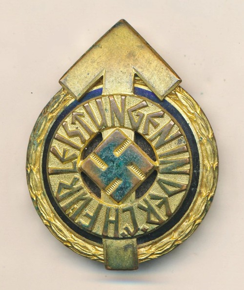 SOLD - Hitler Youth Proficiency Badge in Gold