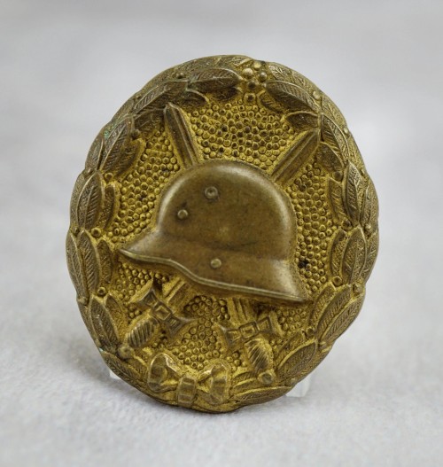 SOLD - Imperial Gold Wound Badge w/ Screwback