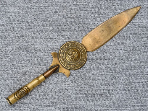SOLD - Imperial Trench Art Letter Opener
