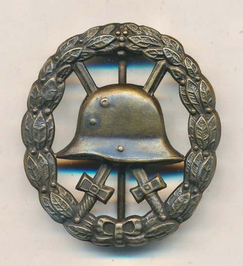 SOLD - Imperial era private purchase cut out Black Wound Badge