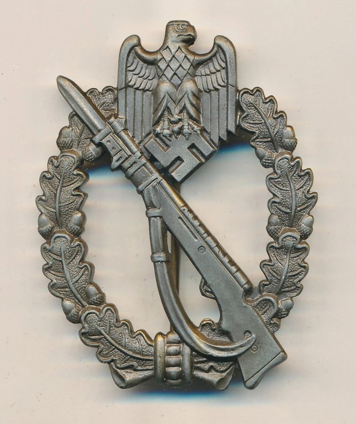 SOLD - Infantry Assault Badge in Bronze by Fritz Zimmermann