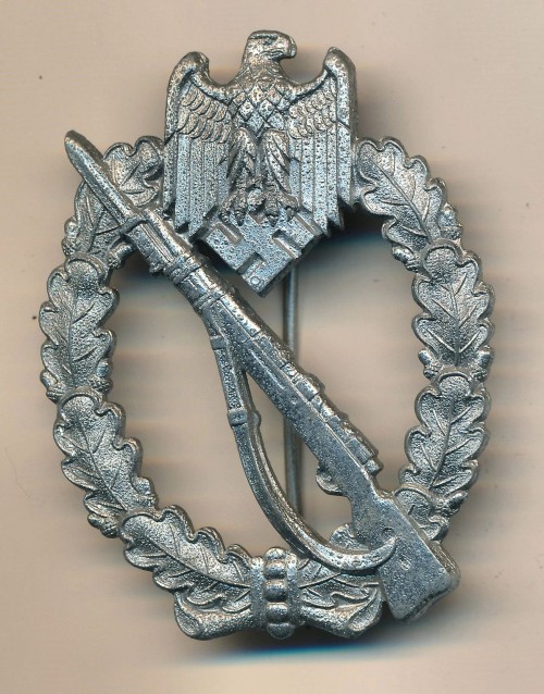 SOLD - Infantry Assault Badge in Silver