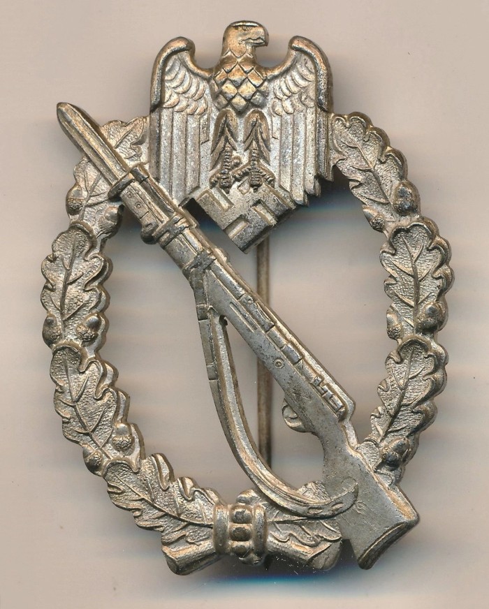 SOLD - Infantry Assault Badge in Silver