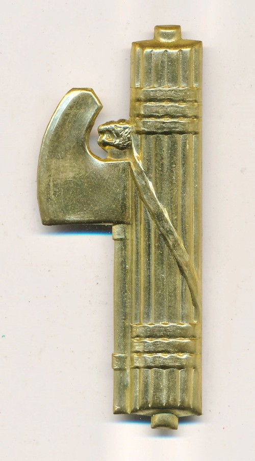 SOLD - Italian Fasces Metal Device