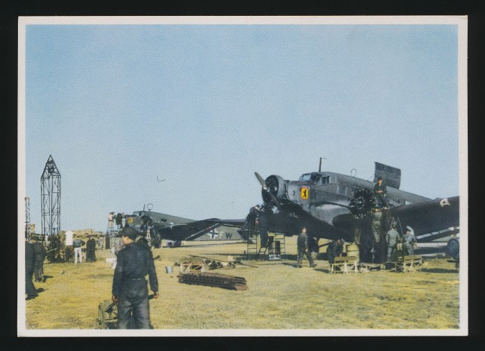 SOLD - JU-52 Transport Aircraft Postcard