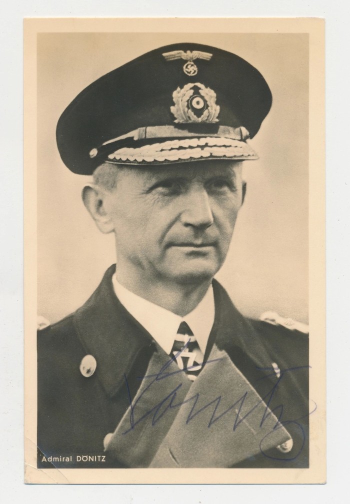 SOLD - Karl Dönitz Signed Postcard