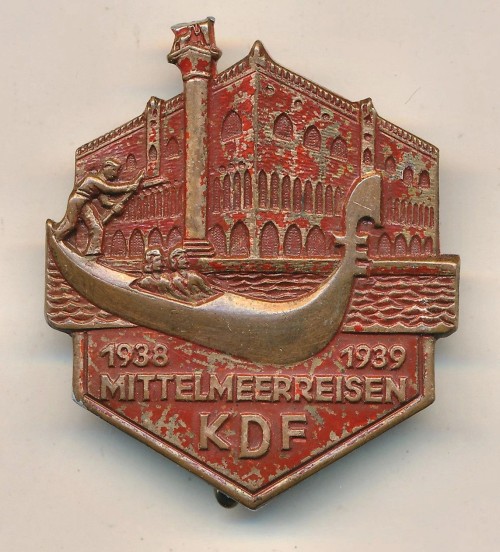 SOLD - KdF Mittelmeerreisen 1938-1939 Tinnie