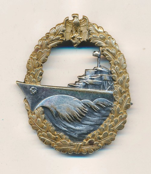 SOLD - Kriegsmarine Destroyer Badge by Schwerin