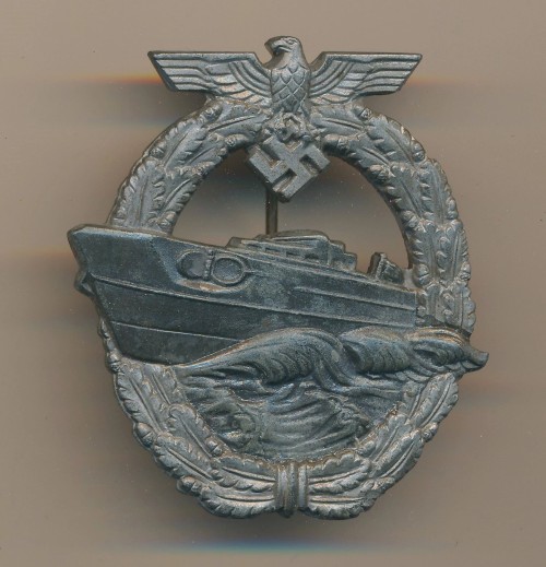 SOLD - Kriegsmarine E-Boat Badge