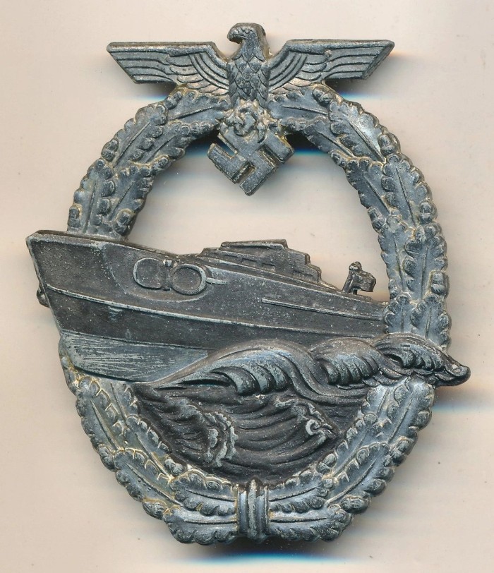 SOLD - Kriegsmarine E-Boat Badge by Schwerin