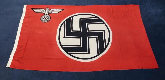 SOLD - Kriegsmarine Marked 1.5x2.5 State Service Flag