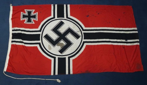 SOLD - Kriegsmarine Marked 150x250 Reichskriegsflagge