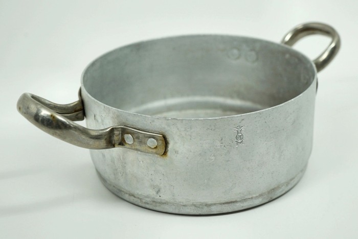 SOLD - Kriegsmarine Marked Aluminum Pot