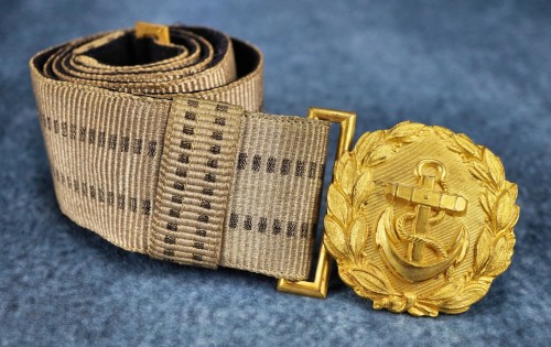 SOLD - Kriegsmarine Officer Brocade Belt & Buckle