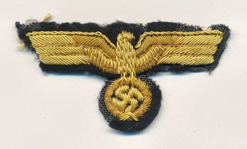 SOLD - Kriegsmarine Officer Cap Eagle in Cellion