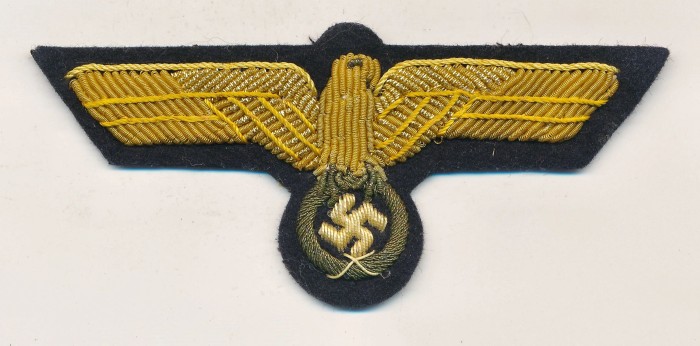 SOLD - Kriegsmarine Officer's Bullion Breast Eagle