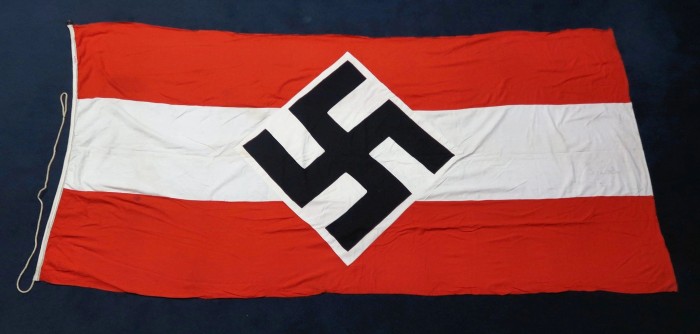 SOLD - LARGE Hitler Youth Camp Flag