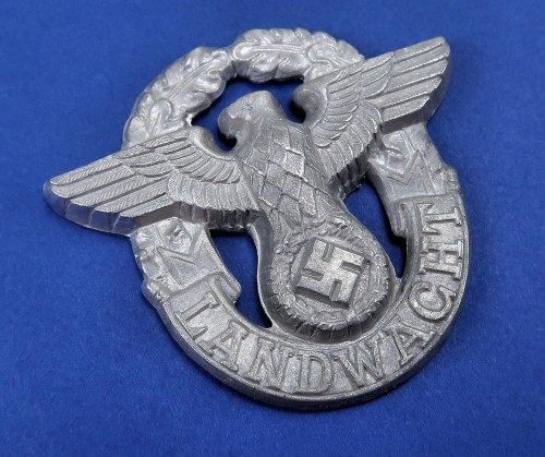 SOLD - Landwacht Police Cap Insignia