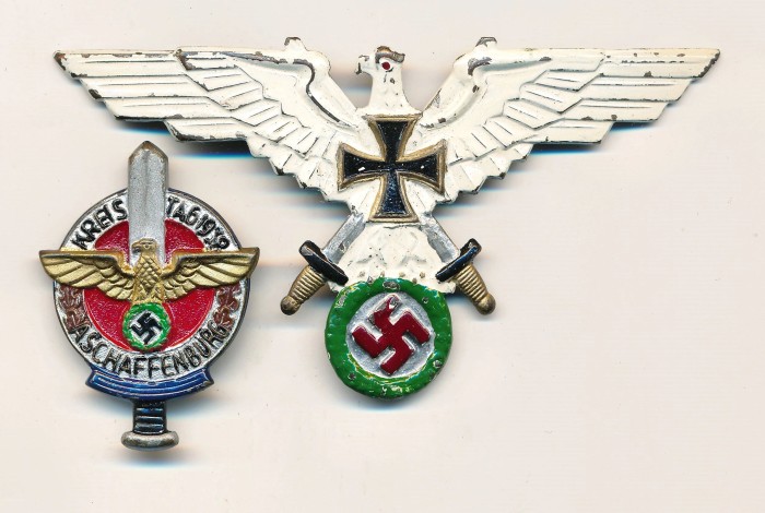 SOLD - Lot of 2 Painted Insignias