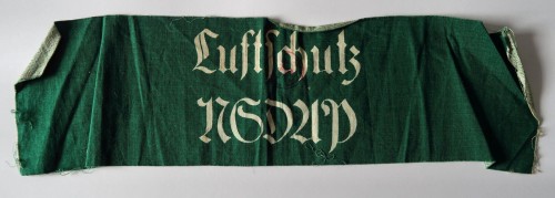 SOLD - Luftschutz NSDAP Armband w/ ink stamp