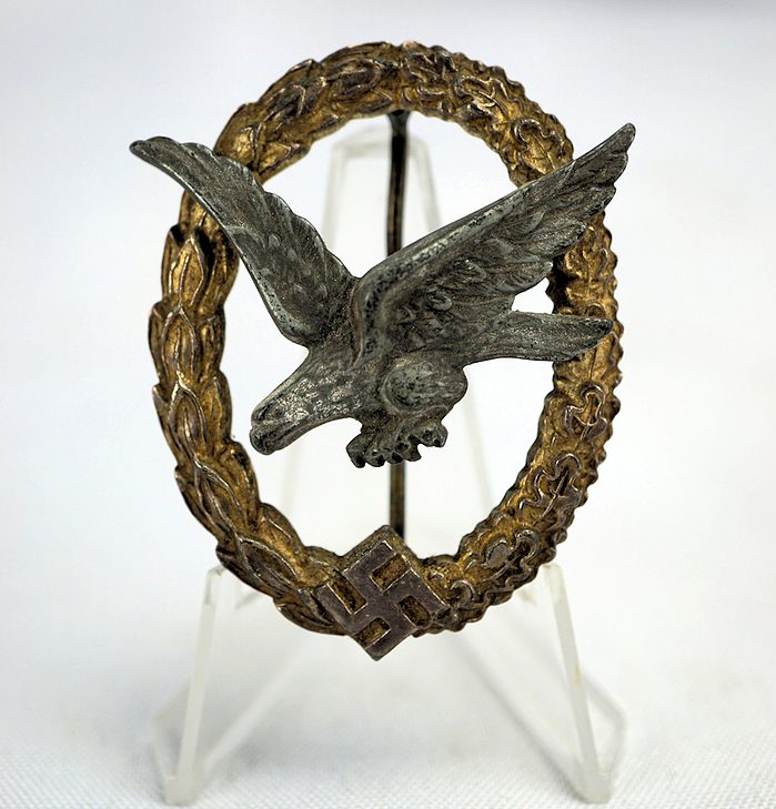 SOLD- Luftwaffe Air Gunner Badge by Deumer