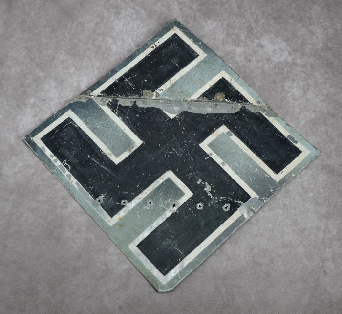 SOLD - Luftwaffe Aircraft Tailfin Swastika Cut Out