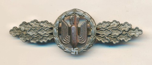 SOLD - Luftwaffe Bomber Clasp in Bronze