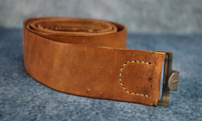 SOLD - Luftwaffe Brown Leather Combat Belt